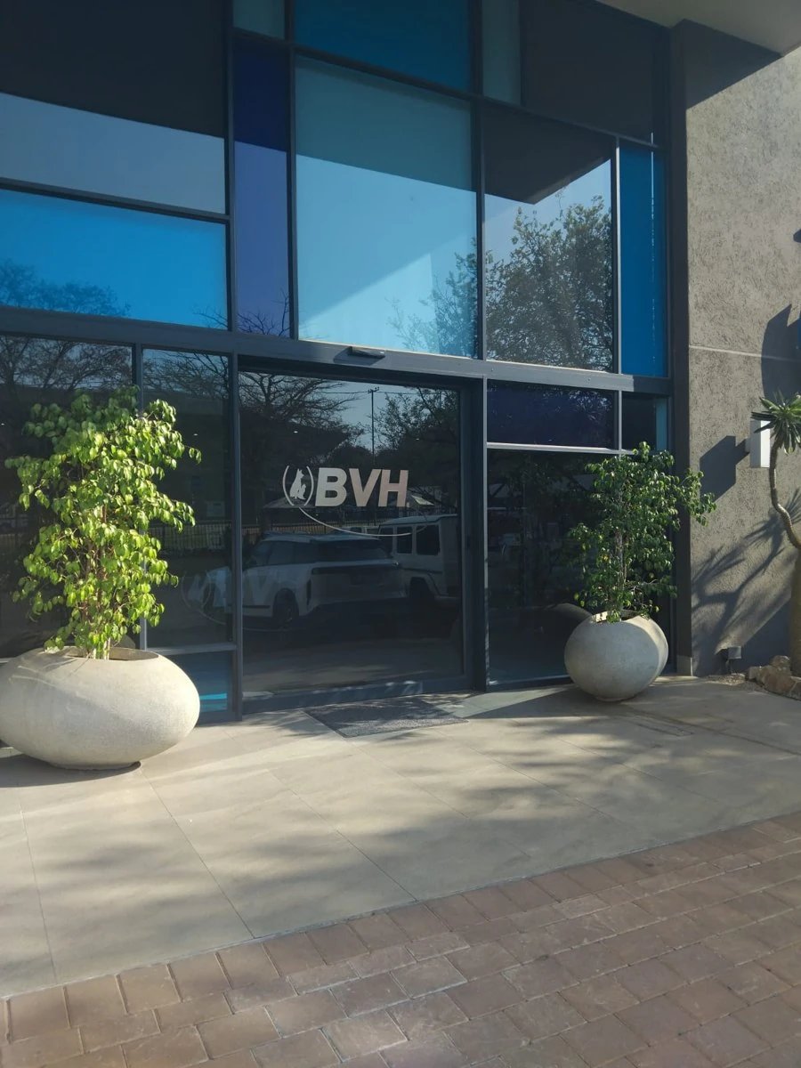 Commercial glass entrance