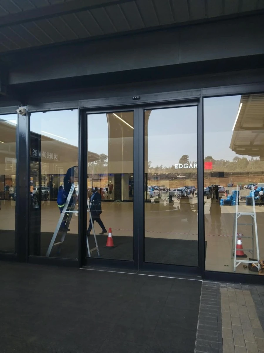 Entrance work in progress